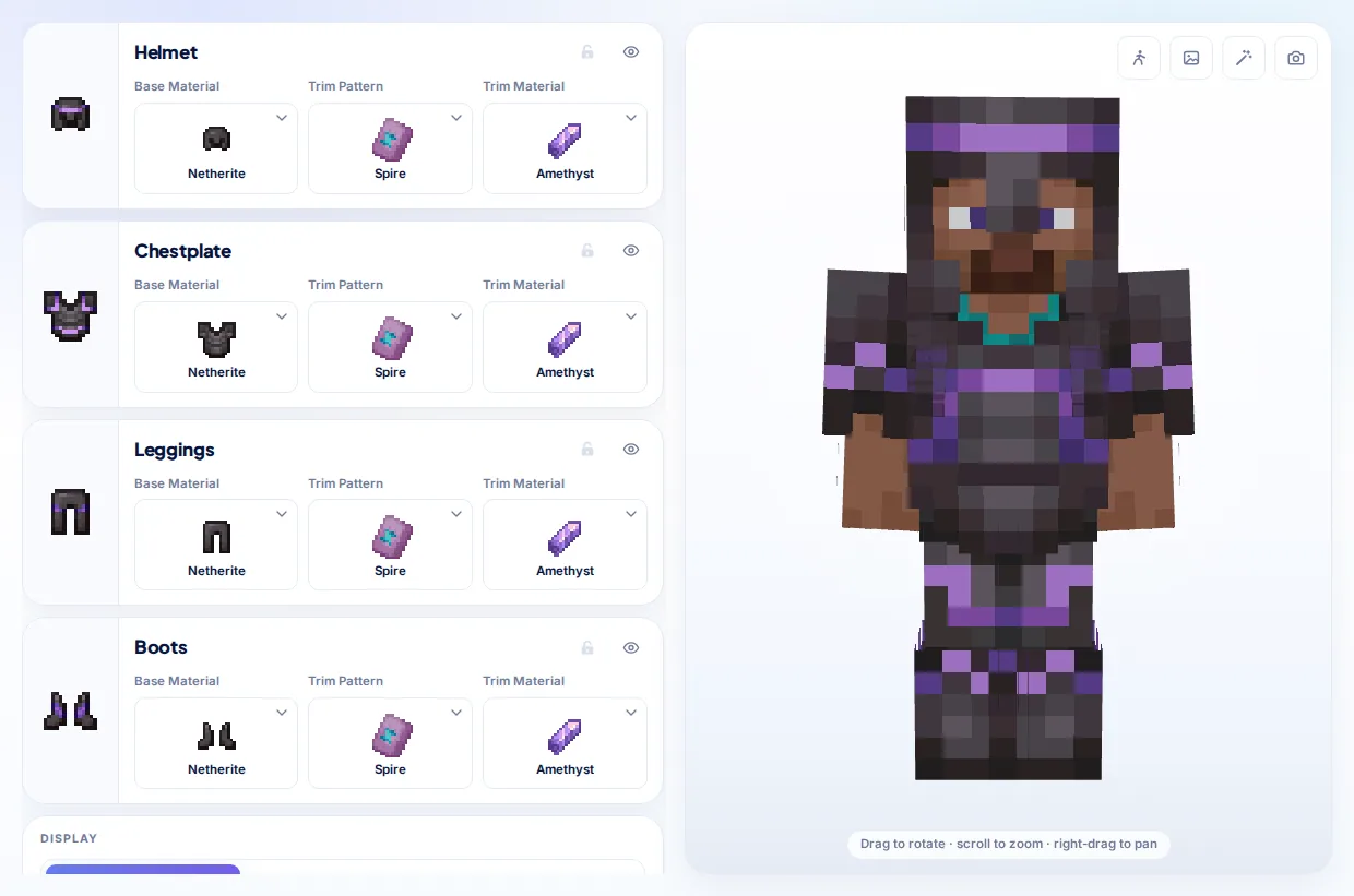 Armor Trim Previewer screenshot