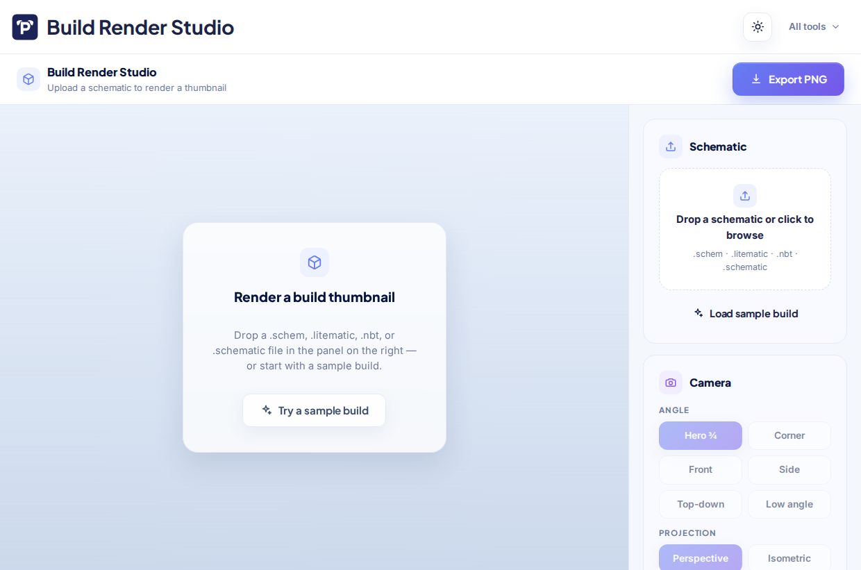 Build Render Studio screenshot