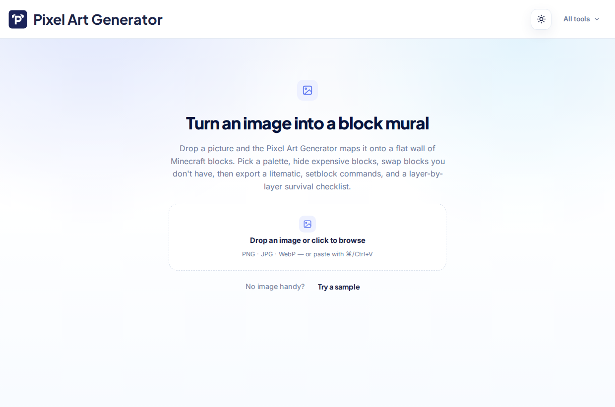 Pixel Art Generator screenshot