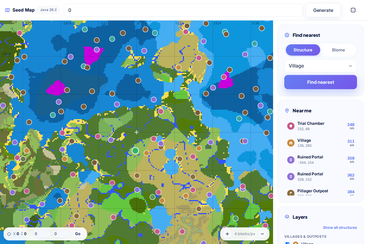 Seed Map screenshot